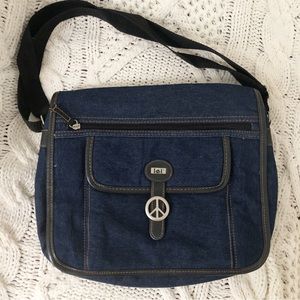L.E.I 90’s Denim Messenger Bag